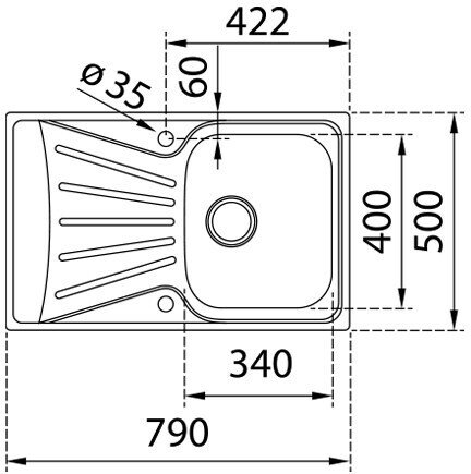 Кухонная мойка Teka Starbright 45 E-XM 1B 1D